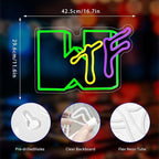 Neon Sign, Neon Signs for Wall Decor LED Light Up Signs Home Decor for Gaming Room Bedroom Club Party Bar Shop USB Operated