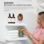 Homeforia White Floating Shelves 16 inch, High End Solid Real Wood 16inch Bathroom Floating Shelf for Wall Mounted, White Wooden 16 Floating Shelves, Heavy Duty Bracket, 16 X 6.5 X 1.75 inch, Set of 4