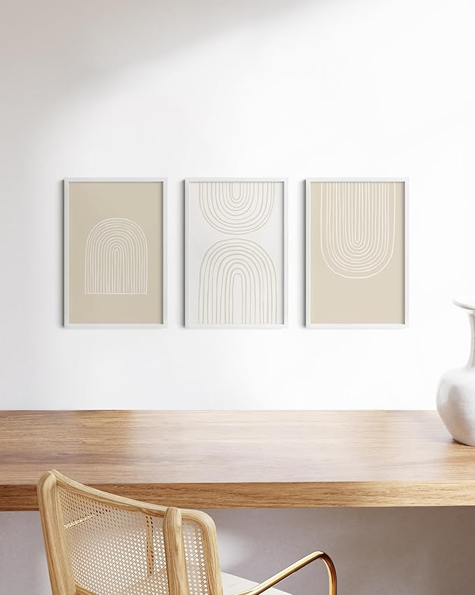 HAUS AND HUES 12x18 White Metal Picture Frames - Features Premium Aluminum, Vertical & Horizontal Hang, Shatterproof Plexiglass - Perfect for Home, Room, Office (12x18 in, White, Set of 3)