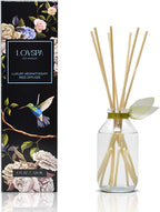 LOVSPA Reed Diffuser Set, Sage & Lemongrass Scented Oil Diffuser with Sticks, Home Fragrance Accessories for Bathroom Shelf Decor, Aroma Diffusers for Home or Office Desk, USA Made