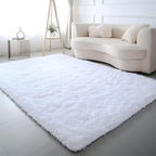 7x10 Area Rugs for Living Room: White Shag Area Rug 7 x 10 Carpets for Living Room - White Area Rug Modern Indoor Soft Shaggy Fuzzy Floor Carpet - Rugs for Bedroom,Living Room (White/7x10 Feet)