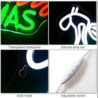 WLHOPE Merry Christmas Neon Sign, Green Red Christmas Neon Signs for Wall Decor, Merry Christmas Led Signs for Christmas Party Backdrop Bedroom Window Bar Club Shop, Christmas Gift Decoration