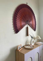 Fan Wall Decor,Large Bamboo Fan Wall Art for Boho Hanging Headboard,Decorative Folding Fans for Over Bed Decorations