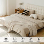 lifein Throw Blanket for Couch, Soft Boho Decor Bed Throw,Cozy White Chenille Knitted Small Farmhouse Lightweight Throw for Spring(White/Cream,50 * 60")