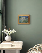 HUARCEY Gold Framed Vintage Wall Art for Living Room, Flowers Painting Canvas Prints Shelf Decor for Kitchen, Van Gogh Bedroom Wall Art, Christmas Gifts for Friends or Family ( Chestnut Branches 8"x10" )