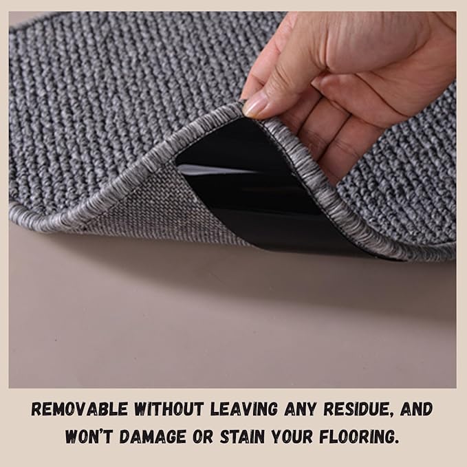 16-Pack Gripper for Rug for Hardwood Floors and Tiles: Double-Sided Reusable Rug Carpet Tape. Anti-Slip Tape Grips Area Rugs, Non-Slip Rug Pads Prevent Sliding, Curling, and Bunching