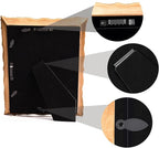 5x7 Vintage Picture Frame with Embossed Flower Design, Ornate Gold Frame for 5x7 Pictures, Hand-Crafted Resin Antique Frames for Tabletop & Wall Hanging, Home Decor (Bronze)