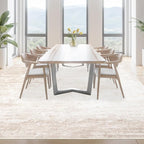 Area Rugs 9x12 Living Room: Washable Rug Modern Abstract Large Rugs Soft Non Slip Neutral Rug Stain Resistant Indoor Carpet for Bedroom Kitchen Dining Room Table Nursery Home Office Rugs(Beige,9'x12')