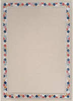 Beverly Rug Outdoor Rug 5x7 Modern Bordered Area Rugs for Indoor and Outdoor Patio Easy to Clean Non Shedding Living Room Porch Garden Washable Outside Carpet (5 x 7 Beige)