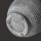 Black Ceramic Vase, Rustic Farmhouse Vase with Handle, 6 inch Terracotta Clay Small Vases, Centerpieces for Dining Table, Living Room, Bedroom, Entryway, Shelf Decor