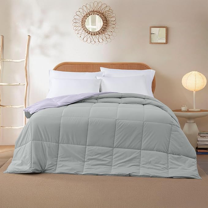 Modern Threads Down Alternative Reversible Comforter Purple/Silver Queen