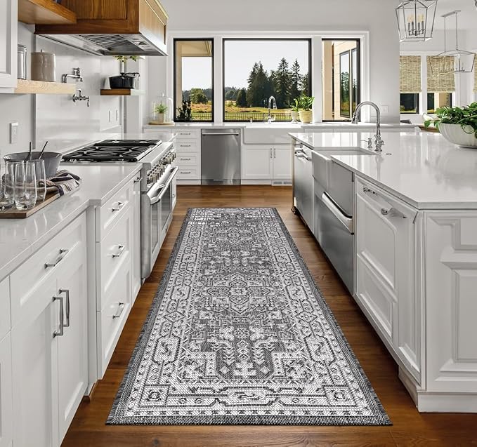 Keen Home Design Terrace Outdoor Runner Rug - 2x6 Washable Indoor/Outdoor Rug for Patio, Kitchen, Balcony, Beach, Garden, Deck and Porch, Size: 2'2"x5'7"