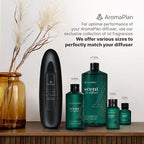 AROMAPLAN Authentic Plug in Waterless Diffuser - Up to 500 Sq. FT Coverage - Nanotechnology Plug in Oil Diffuser for Essential Oils -for Home and Office - Wall Silent & Waterless Oil Diffuser (Black)