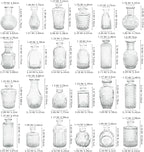 Bud Vases in Bulk 24, Clear Small Glass Vase for Centerpiece Table Decorations, Durable Mini Glass Vases for Flowers, Decorative Flower Vase for Wedding Decor, Party, Home Decor, Housewarming