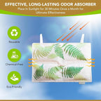 Hanging Bamboo Charcoal Natural Odor Absorber for Clothing, Closets, Wetsuits, Gym Bags & More – Fragrance-Free, Chemical Free, Reusable, Long-Lasting (1-Pack)