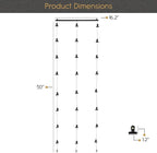 You Have Space WAJER Picture Hanging Kit with 24 Magnetic Clips for Pictures, Polaroids, Kids Crafts and Artwork, Metal Black