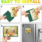 Green Magnetic Picture Frame 4X6 for Refrigerator 10 Pack,Photo Magnets Sleeves