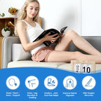 Forias Knee Pillow for Back Sleeping, Memory Foam Leg Pillow for Side Sleeping Bolster Pillow for Legs Elevation Half Moon Leg Elevation Pillow for Knee Lumbar Support, Ankle Rest and Foot Comfort