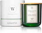 Waxily Eucalyptus Scented Soy Candle | Non-Toxic, Phthalate-Free Essential Oil Candle | Aromatherapy, Luxury Gift, Clean Burning, Stress Relief, Spa, Vegan, Eco Friendly Home | 12oz