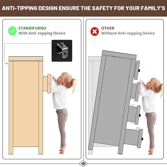 Farmhouse 8 Drawer Dresser for Bedroom, 41" Tall Wood Chest of Drawers, 43.3" Wide Dresser TV Stand, Storage Closet Drawer Organizer for Bedroom, Walnut