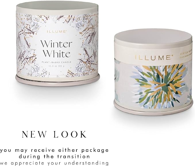 ILLUME Vanity Tin Candle, Winter White, Signature 11.8 oz.