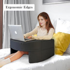 Reading Pillow for Gaming, Extra-Soft Reading Gaming Pillow for Lap, Memory Foam Bed Arm Rest Pillow, Lap Desk Pillow for Working, Crocheting, Playing in Bed Sofa