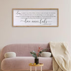 Love is Patient Love is Kind Wall Art 24×10 Inch Bible Verse 1 Corinthians 13 Christian Hanging Wood Framed Decor Sign (Wood)
