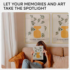 Homeforia 20x24 Picture Frame Gold, High End Metal 24x20 Frames for Wall, 20x24 Gold Frame Matted to 16x20 Print, 20 x 24 Poster Large Frame with Mat 16 by 20 Photo, Tempered Glass, Wall Kit, Set of 1