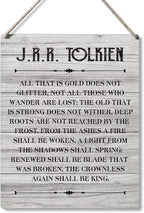 Qious Inspirational Signs Gift Farmhouse All That is Gold Does Not Glitter Not All Those Who Wander are Lost Wooden Hanging Sign Rustic Wall Art Home Office Living Room Decoration 10 x 8 Inches…