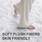 9x12 Ft Extra Large Shag Rugs for Living Room, Ultra Soft Fluffy Furry Area Rugs for Bedroom Indoor Floor, Aesthetic Carpet for Kids Home Decor (White)