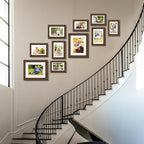 Picture Frames Set of 10, Collage Picture Frames for 8x10, 5x7, 4x6 Photos Real Glass for Wall or Tabletop