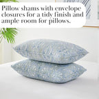 Southshore Fine Living, Inc. Farmhouse Quilts Queen Size, Quilt Bedding Set, Lightweight Coverlet Bedspread Full Size, 3-Piece Boho Quilt Set with Two Matching Pillow Shams, Full/Queen, Blue Paisley