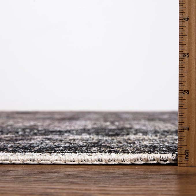 Keen Home Design 8x10 Rug - Machine Washable Area Rug with Non-Slip Backing, Ideal for Living Room, Dining Room, Bedroom - Vintage, Easy Clean, Durable, Low Pile Rug - (8' x 10')