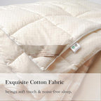 CUDDLE DREAMS Wool Comforter Duvet Insert, 100% Australian Wool Filling with Soft Noiseless Cotton Shell, Natural Warmth (Heavyweight for Winter, King)