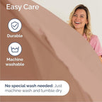 Queen Sheets Set 6 Piece - Includes 4 Pillowcases - Bed Sheets Queen Size - Soft Hotel Luxury Bedding - Cooling, Comfy, Cozy & Breathable - 1 Flat & 1 Fitted & 4 Pillowcases w/ Deep Pockets - Mauve