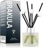 Brakula Reed Diffuser Set, Bamboo Scented， Reed diffusers for Home， Home Fragrance Diffuser with 7 Reed Sticks for Room/Bathroom Decor 3.38 fl oz (Bamboo)