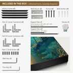 SIGNWIN 30"x60" Extra Large Framed Wall Art Whimsical Fantasy Forest, Vibrant Nature Landscape for Home Living Room Bedroom Decor (Frame Assembly Required)