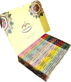 Incense Sticks Variety Pack - Traditional Hand-Rolled Masala Incense - 12 Scents - 100 Sticks - Gift Set