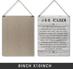 Qious Inspirational Signs Gift Farmhouse All That is Gold Does Not Glitter Not All Those Who Wander are Lost Wooden Hanging Sign Rustic Wall Art Home Office Living Room Decoration 10 x 8 Inches…