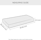 Yates Home PU Leather Couch Sofa Cushion Slipcover Water-Proof Elastic Chair RV Seat Covers Loveseat Sofa Furniture Protector Slip Cover for Settee Seater Replacement in Living Room（Sofa, Ivory）