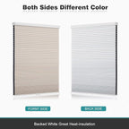 Changshade Cordless Cellular Shades, Blackout Honeycomb Shades for Windows, Pull Down Pleated Blinds, Easy to Install for Indoor Windows and French Doors,24" W x 36" H, Beige