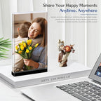 4×6 Acrylic Picture Frame (3Pack) -Double Sided 20 mm Clear Photo Frame Magnetic Standing Modern Design for Stereoscopic Displays, Desk Decor & Perfect Memories Gifts (4×6 vertical)