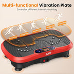 AXV Vibration Plate Fitness Platform Exercise Machine Vibrating Lymphatic Drainage Shaking Full Body Shaker Workout Vibrate Stand Shake Board Sport Gym for Weight Loss Fat Burner for Women Men