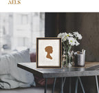 AELS 8x10 Inch Vintage Picture Frame, Elegant Antique Photo Frames with Glass Front, Photo Display, Tabletop Wall Hanging, Gift Ideas, Black with Gold Trim