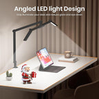 Ultra Bright Architect Desk Lamp with Clamp,Transformable LED Desks Lamp for Home Office,Tall Overhead Led Desk Light[41" Long Dimmable Light Bar],24W Auto Dimmable Desks Lights for Drawing Hobby Use