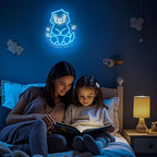 Sea Otter Neon Sign - Unique Wall Decor for Kids Bedroom, Gifts for Otter Lovers & Boys Girls, USB-Powered Energy-Efficient Art with Hanging Kit