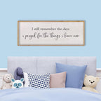 LuZhiQiang I Still Remember The Days I Prayed Sign Bible Verse Christian Wall Decor 40"X15" for Scripture Religious Family Living Room Holy Catholic God Jesus Christ Prayer Home Wall Art (Wood)