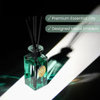 M&SENSE 6.3 oz Large Reed Diffuser Set | Sea Island Cotton Scent Oil Diffuser with Sticks | Hotel Collection Non-Toxic Essential Oil |for Bedroom Bathroom Living Room