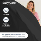 Split King Size 5 Piece Sheet Set - Comfy Breathable & Cooling Bed Sheets Set - Hotel Luxury Bedding for Women, Men, Kids, Teens, Boys & Girls - Deep Pockets, Soft and Wrinkle Free - Oeko-Tex - Black