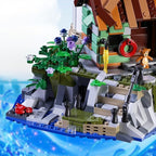 House Building Block Adults Sets, The Island Modular Architecture Construction Building Model Set Present for, (1480 Pcs)